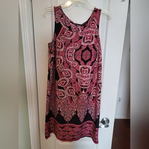 Jessica Dress, Size 10, Black/Pink/White